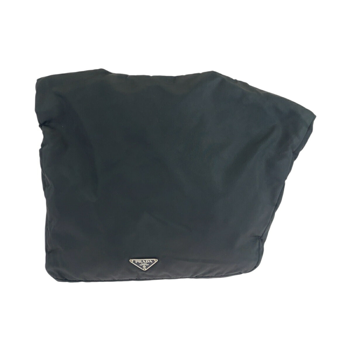 Prada Tessuto Triangle Logo Plate Nylon Shoulder Bag