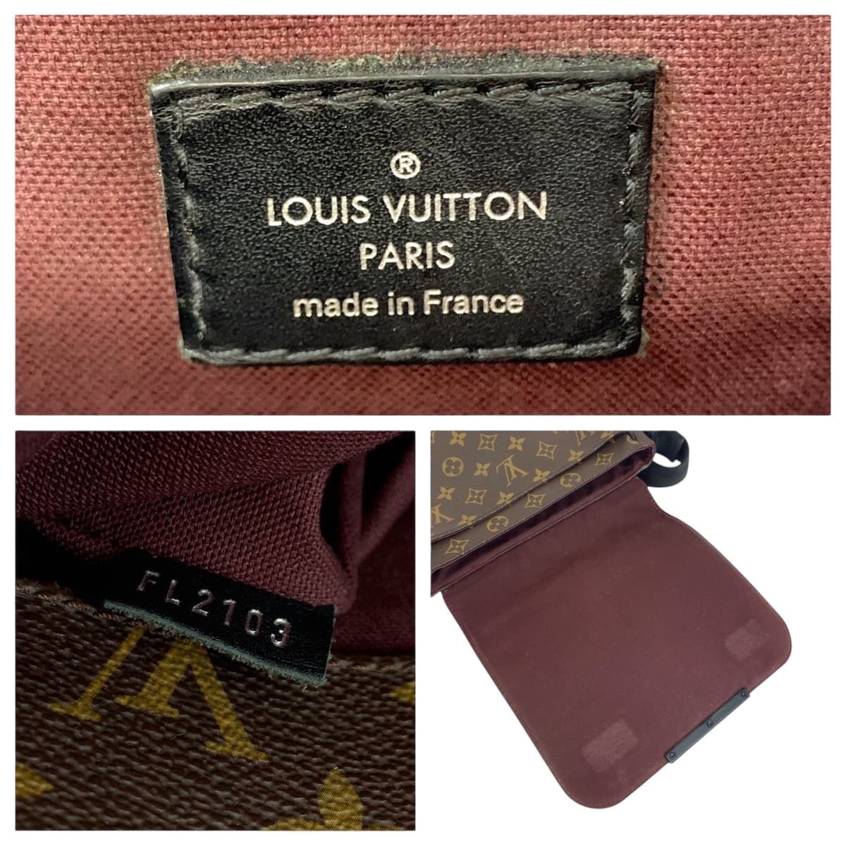 LOUIS VUITTON Shoulder Bag PVC Brown Black SilverMetal Shoulder Bag Monogram Macasa District PM Women