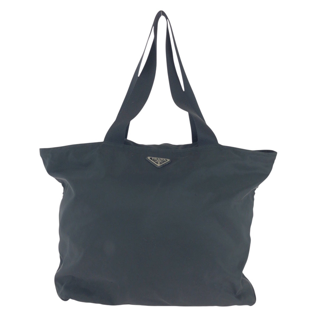 PRADA Shoulder Bag Nylon Black SilverMetal Shoulder Bag Handbag Unisex Test Triangle With logo Women