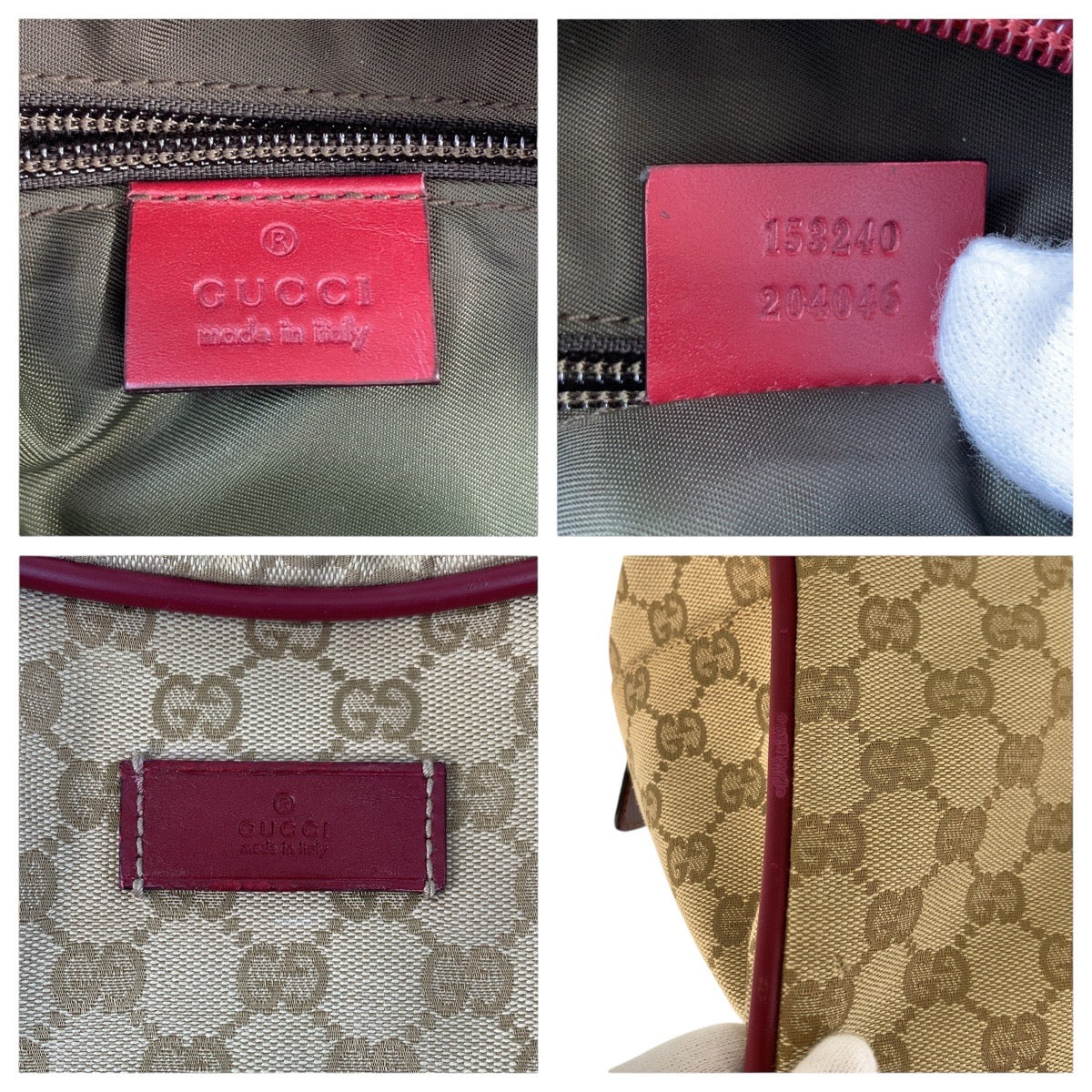 Gucci Sherry Line GG Canvas Boston Bag