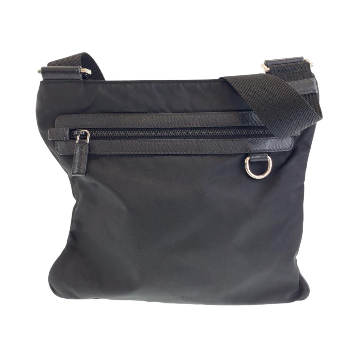 PRADA Shoulder Bag VA0340 Nylon Black SilverMetal Shoulder Bag Messenger bag Test Triangle With logo mens
