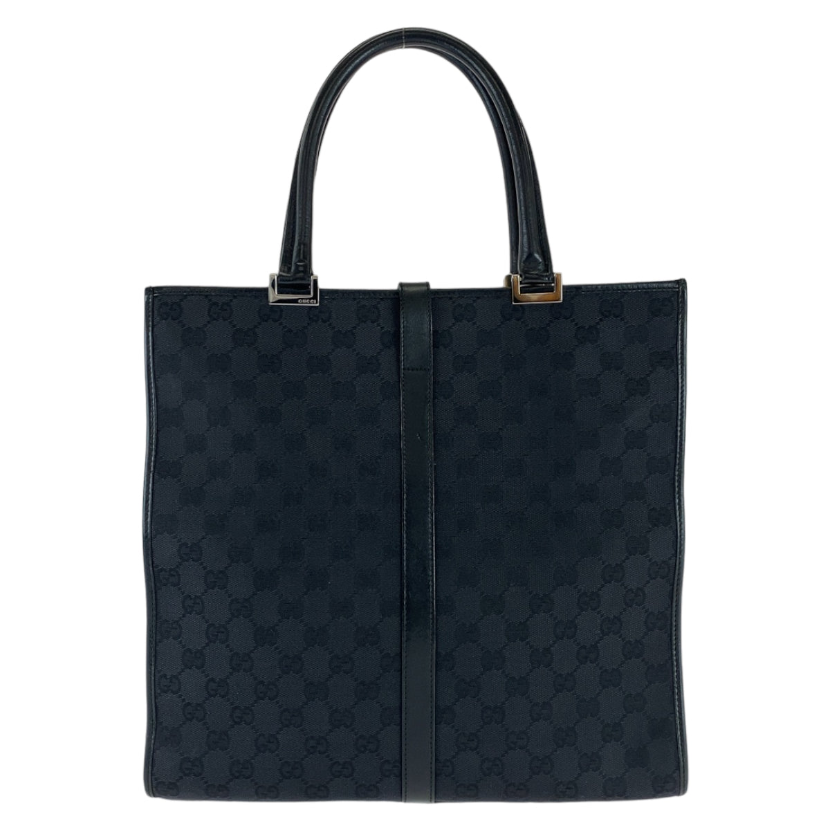 GUCCI Tote Bag 002 1064 GG canvas, leather black Tote Bag handbag Jackie Women