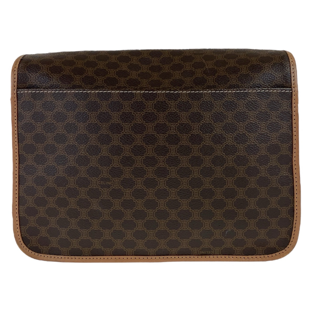 CELINE Shoulder Bag PVC, Leather Brown Crossbody Shoulder Bag Macadam Women