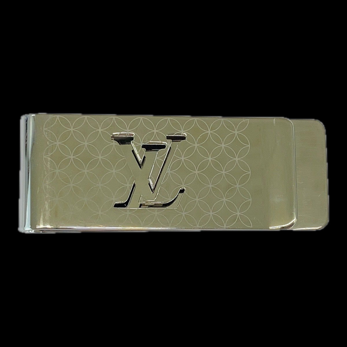 LOUIS VUITTON Money clip steel Silver Money clip Bill Clip Champs Elyses mens