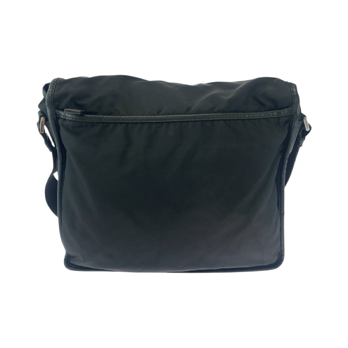 Prada Tessuto Triangle Logo Plate Nylon Shoulder Bag