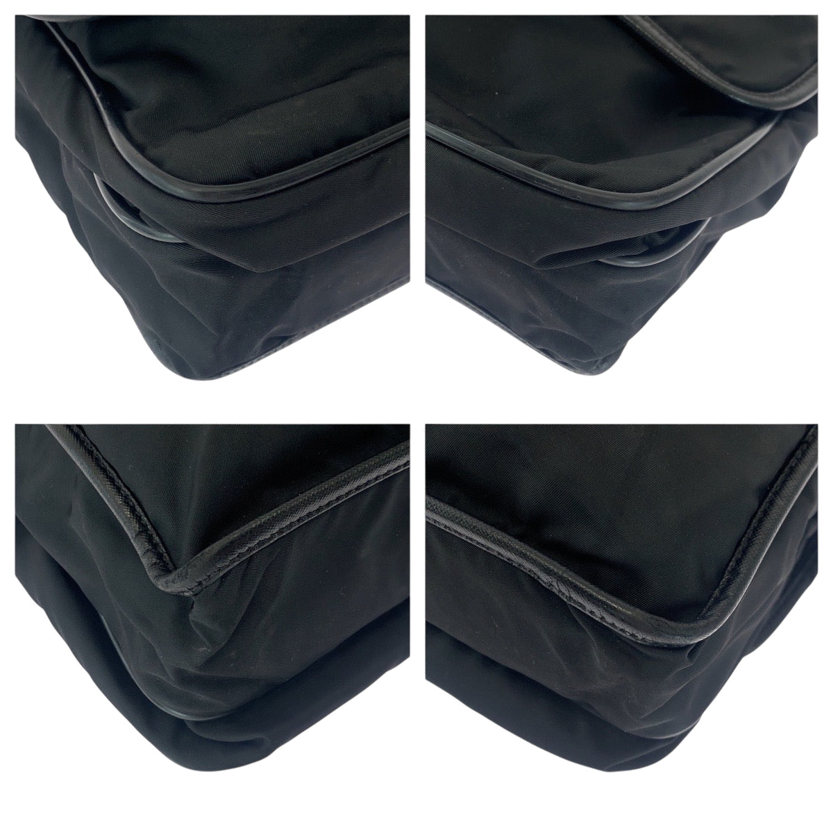 PRADA Shoulder Bag V166 Nylon Black SilverMetal Shoulder Bag Messenger bag Test Triangle With logo Women