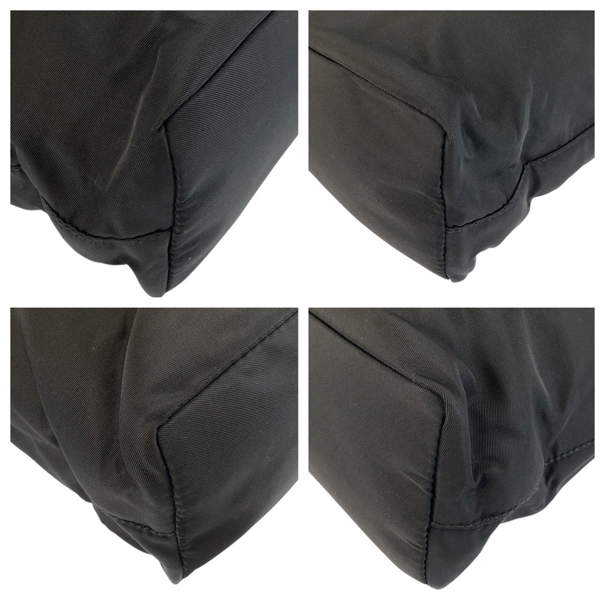 PRADA Tote Bag 22 Nylon Black SilverMetal Tote Bag Shoulder Bag Test Triangle With logo Women