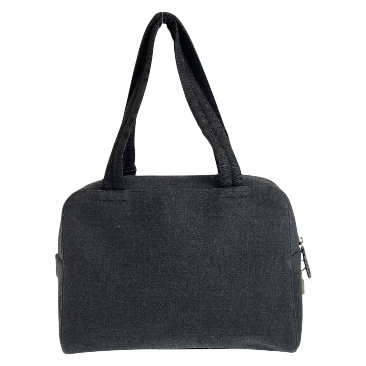 PRADA Tote Bag canvas Grey Black SilverMetal Tote Bag Shoulder Bag Unisex PRADA Sports Women