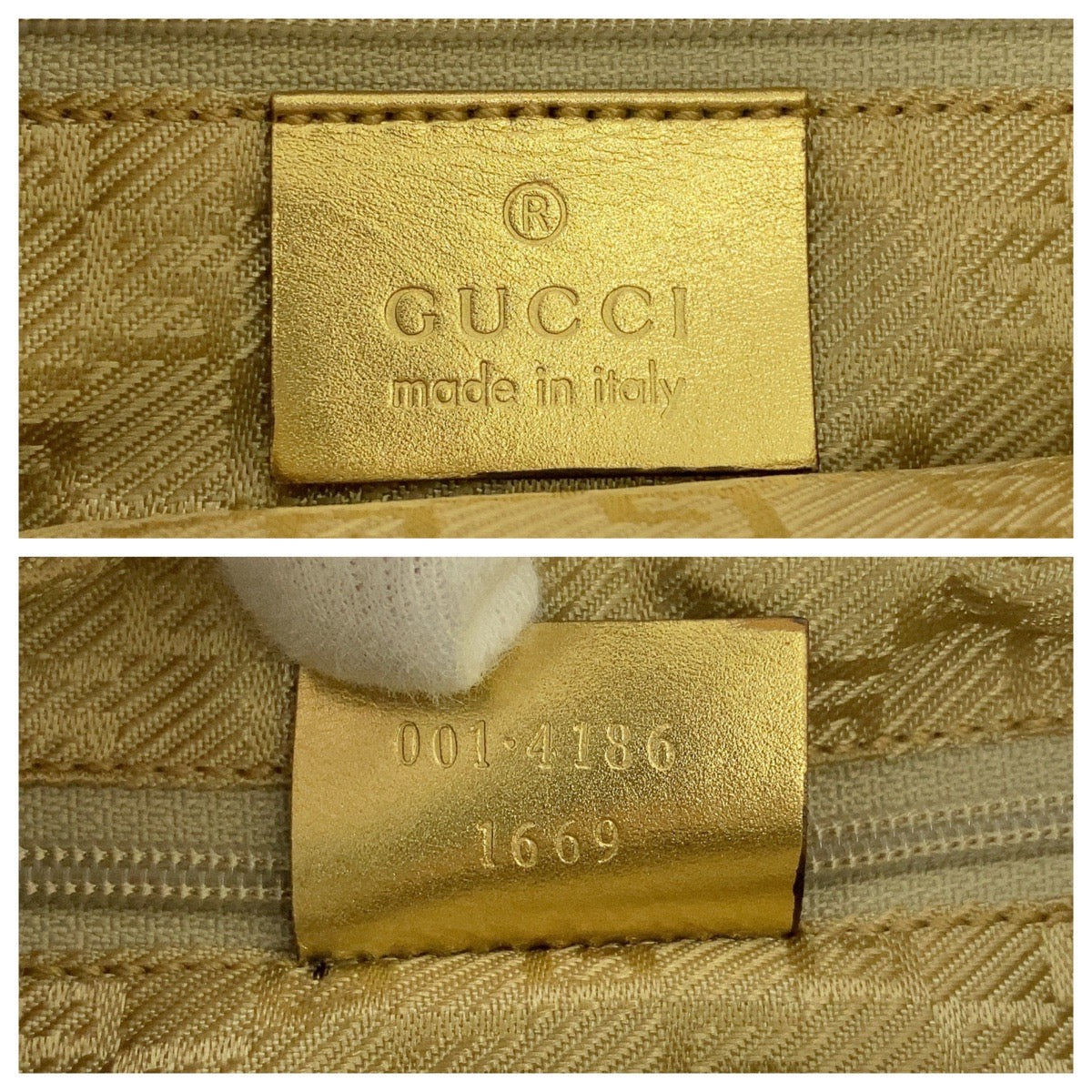 Gucci Sherry Line Canvas Shoulder Bag