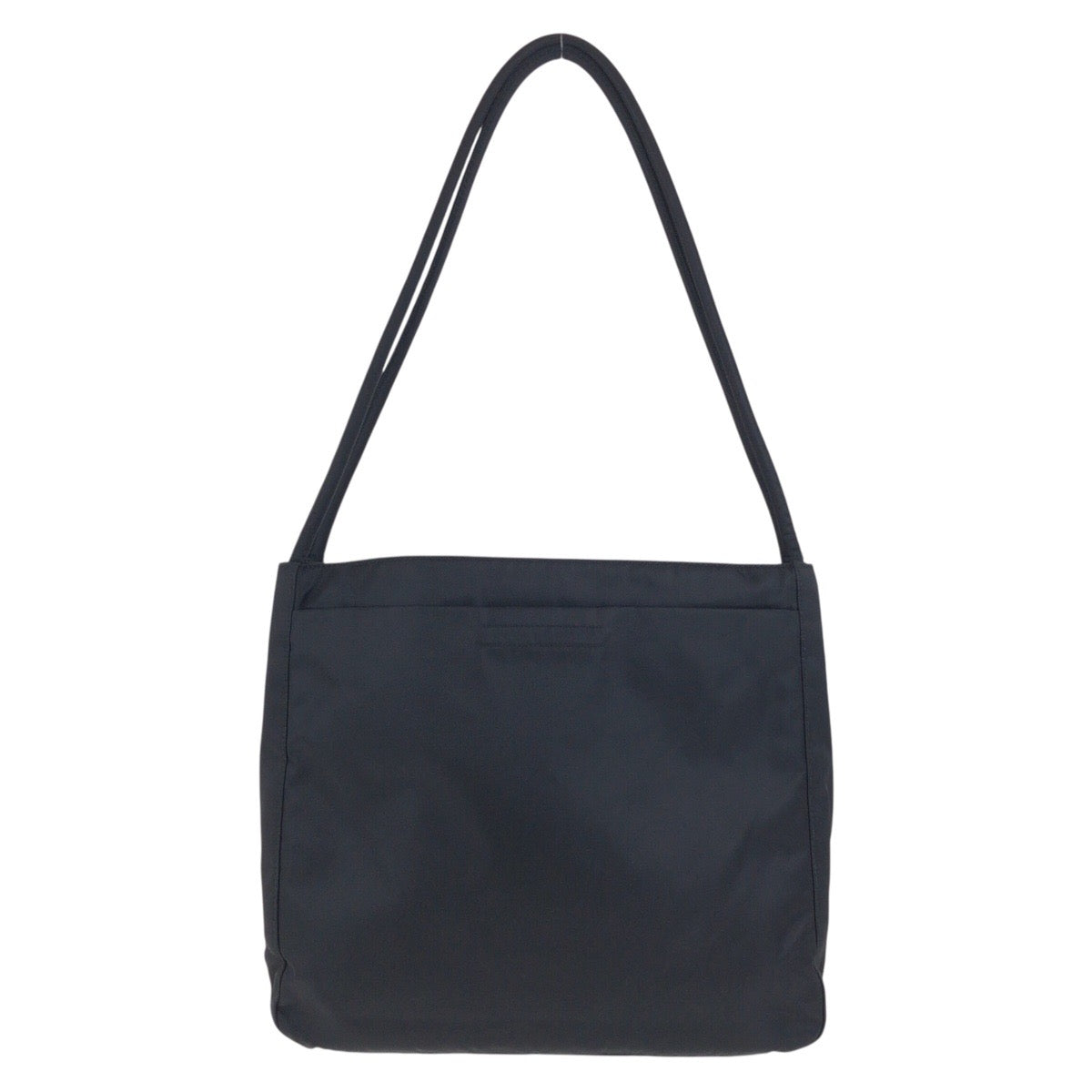 PRADA Tote Bag Nylon Black SilverMetal Tote Bag Shoulder Bag Test Triangle With logo Women