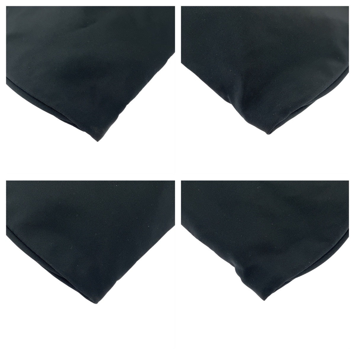 PRADA Tote Bag Nylon, Leather Black SilverMetal Tote Bag Shoulder Bag Test Triangle With logo Women