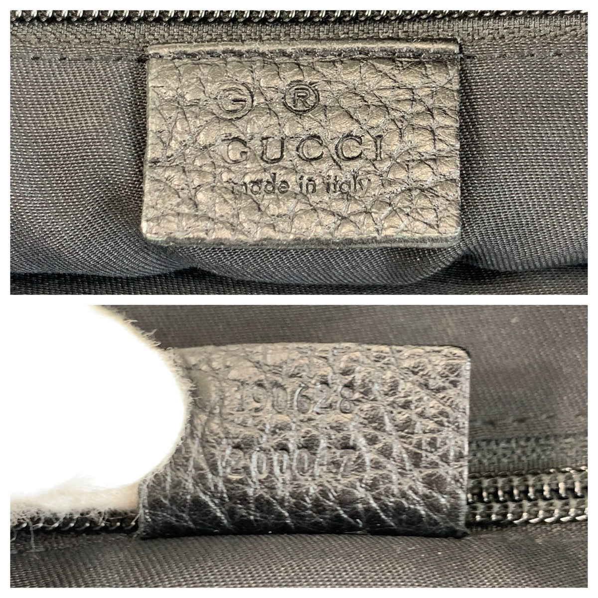 Gucci GG Pattern Nylon/Leather Shoulder Bag
