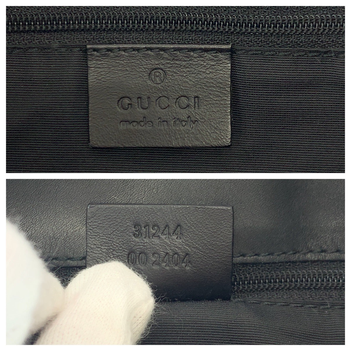 GUCCI Tote Bag 31244 GG canvas Black SilverMetal Tote Bag handbag Women