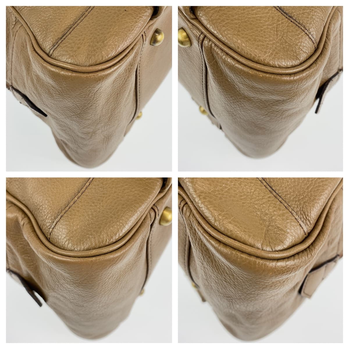 Burberry Medium Check Leather 2way Bag