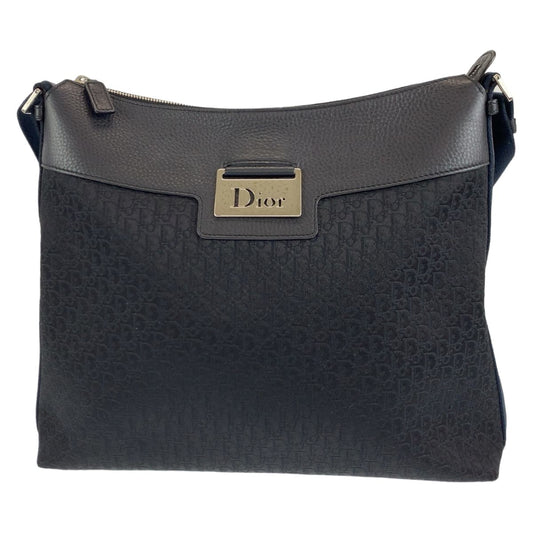 Dior Shoulder Bag Canvas, Leather Black SilverMetal Shoulder bag Messenger bag Trotter Oblique Women(Unisex)