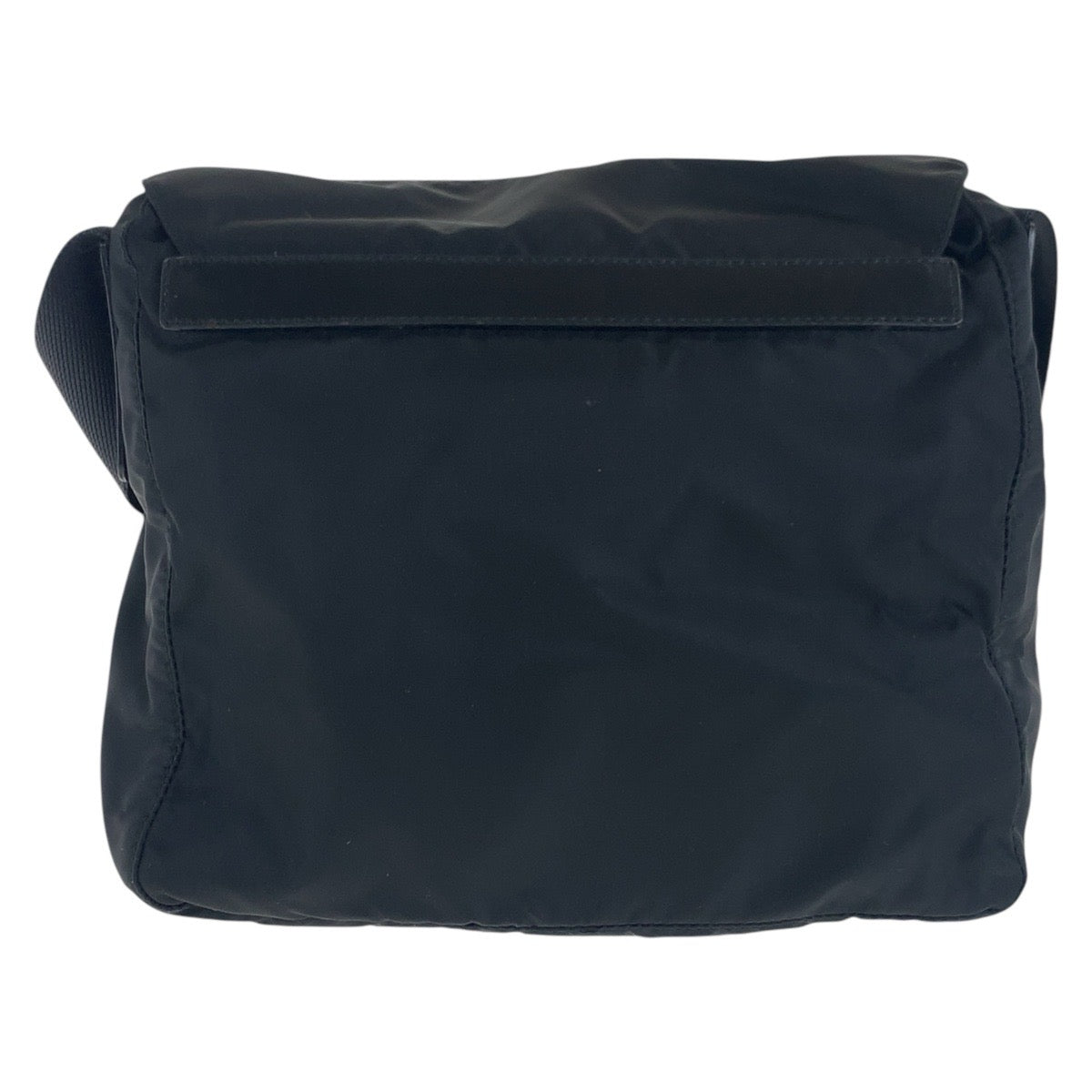 PRADA Shoulder Bag Nylon Black SilverMetal Shoulder Bag pochette Test Triangle With logo Women