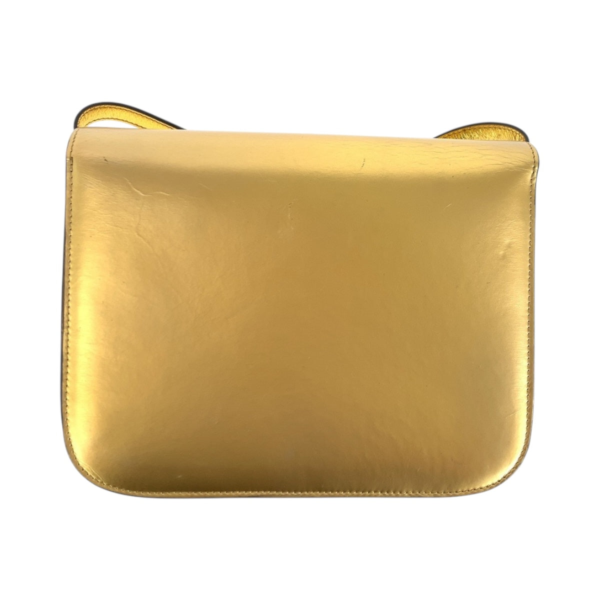 CELINE Shoulder Bag leather Gold Metal Shoulder Bag pochette Women