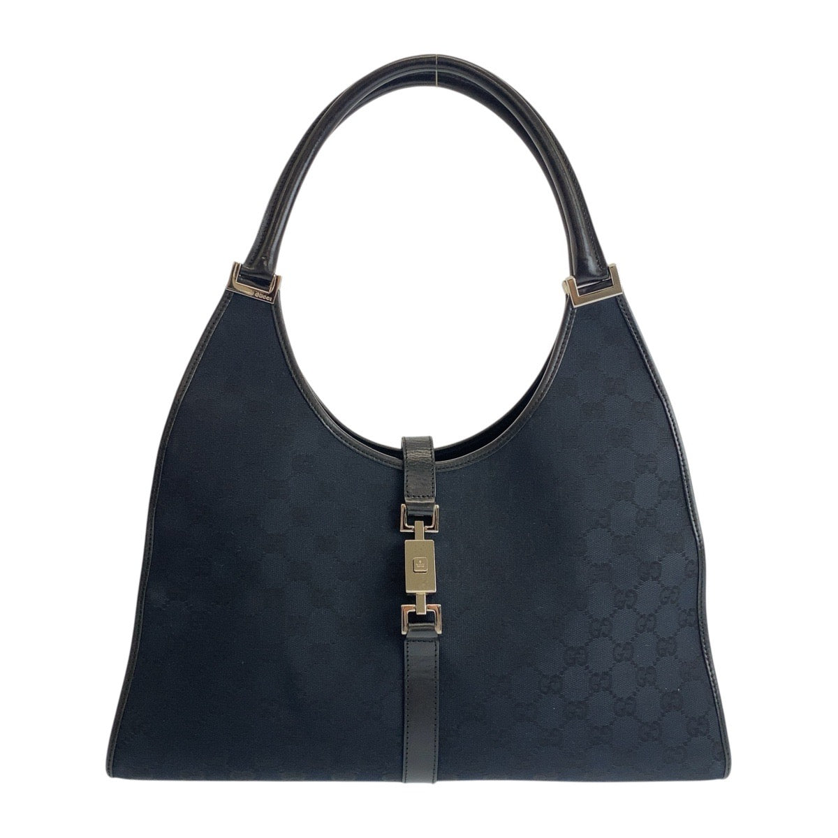 Gucci Jackie GG Canvas Leather Shoulder Bag