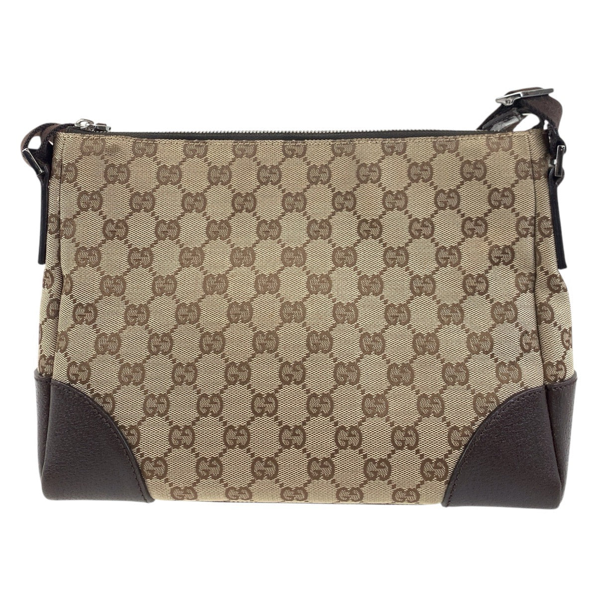 Gucci GG Canvas Leather Shoulder Bag