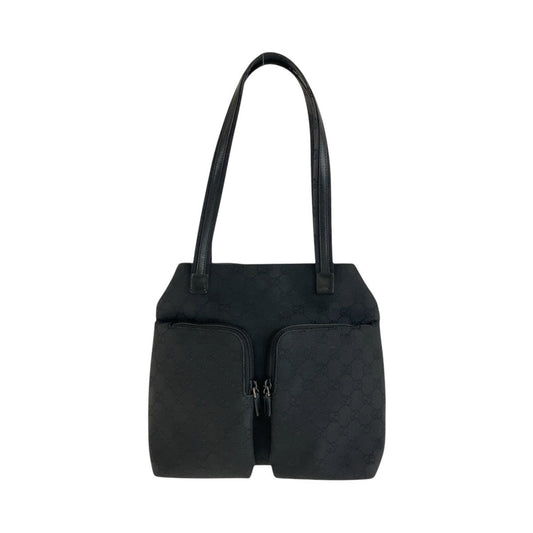 GUCCI Shoulder Bag 002 1076 GG canvas Black black Shoulder Bag Women