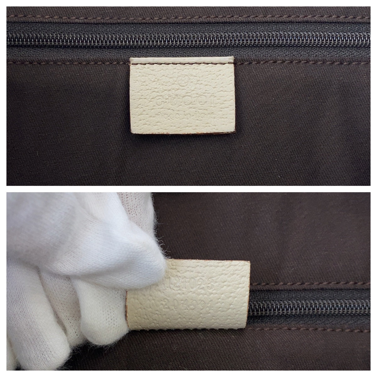 GUCCI Shoulder Bag 121023 GG canvas Beige Brown Ivory Gold Metal Shoulder Bag Tote Bag Women