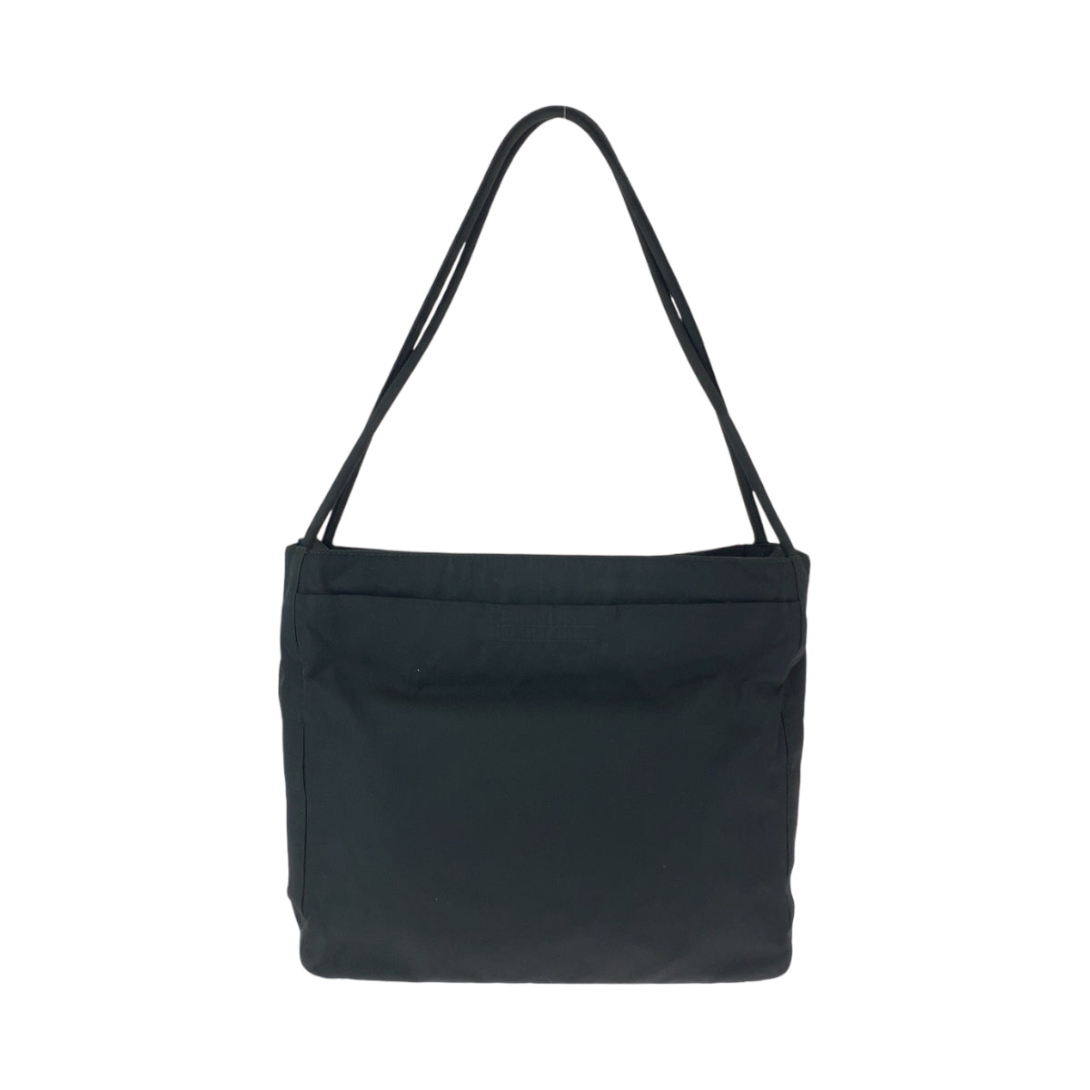 PRADA Tote Bag Nylon Black Silver Metal Tote Bag Shoulder Bag Test Triangle With logo Women