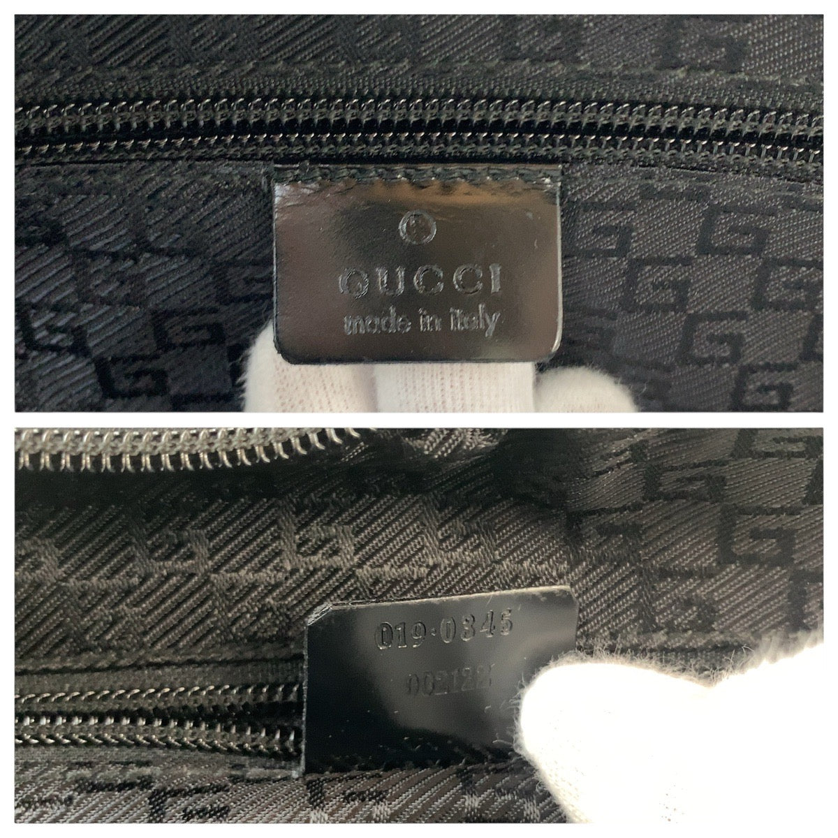 Gucci Jackie Canvas/Leather Shoulder Bag