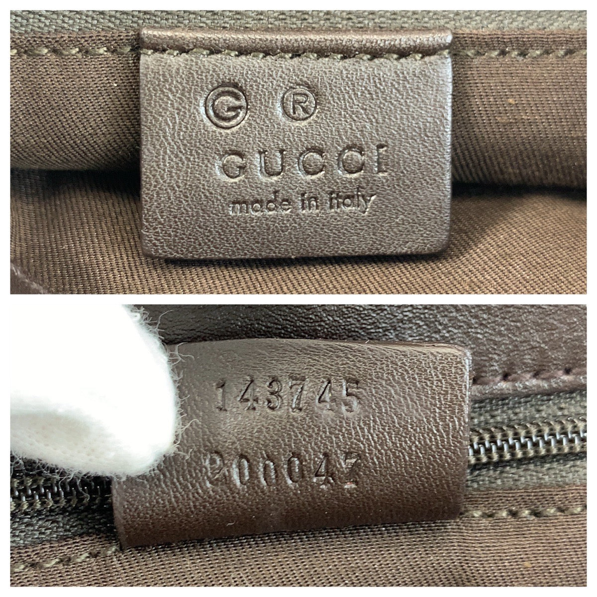 Gucci GG Canvas Leather Shoulder Bag