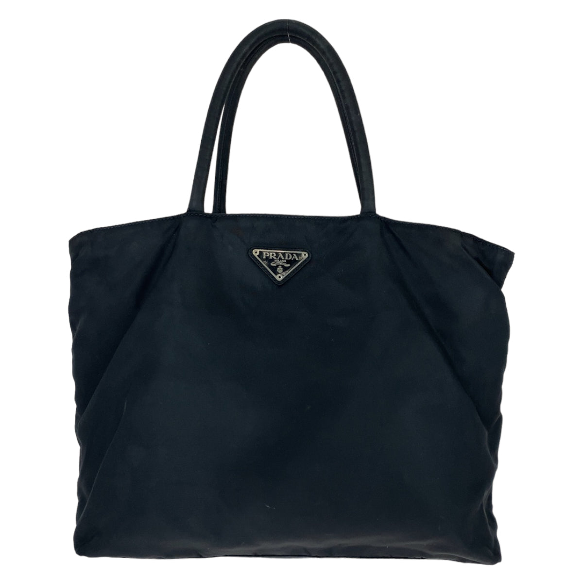 PRADA Tote Bag Nylon black Tote Bag handbag Test Triangle With logo Women