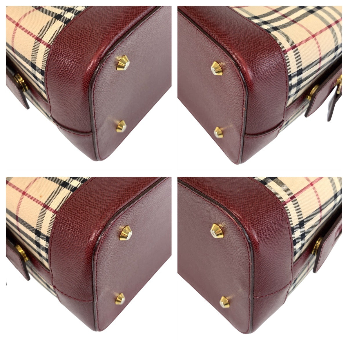 Burberry Check Canvas/Leather Shoulder Bag