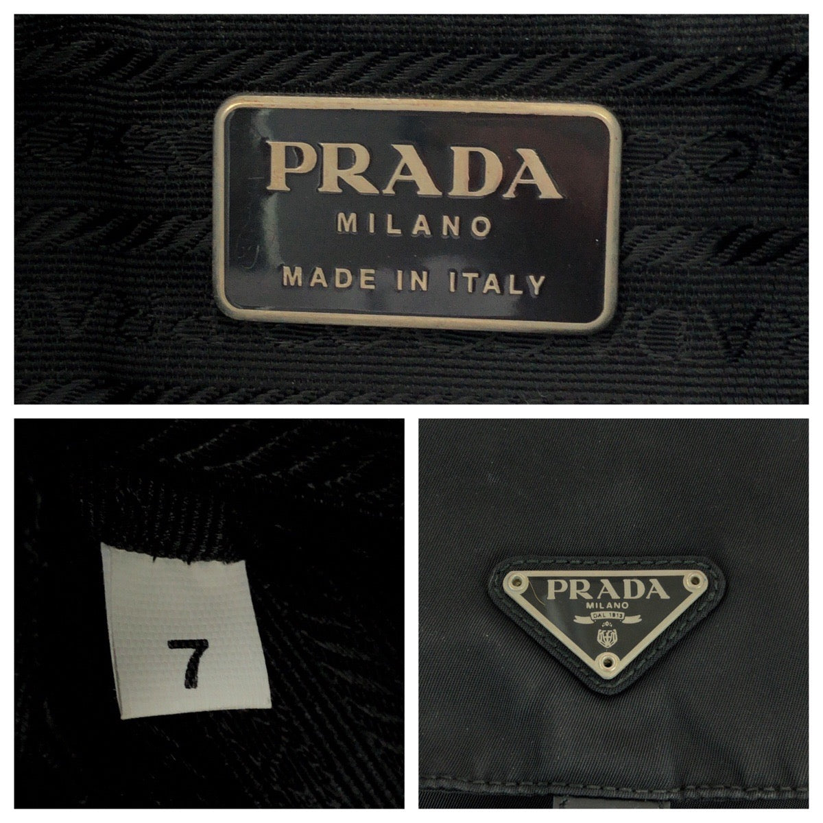 PRADA Shoulder Bag Nylon black Shoulder Bag pochette Test Triangle With logo mens