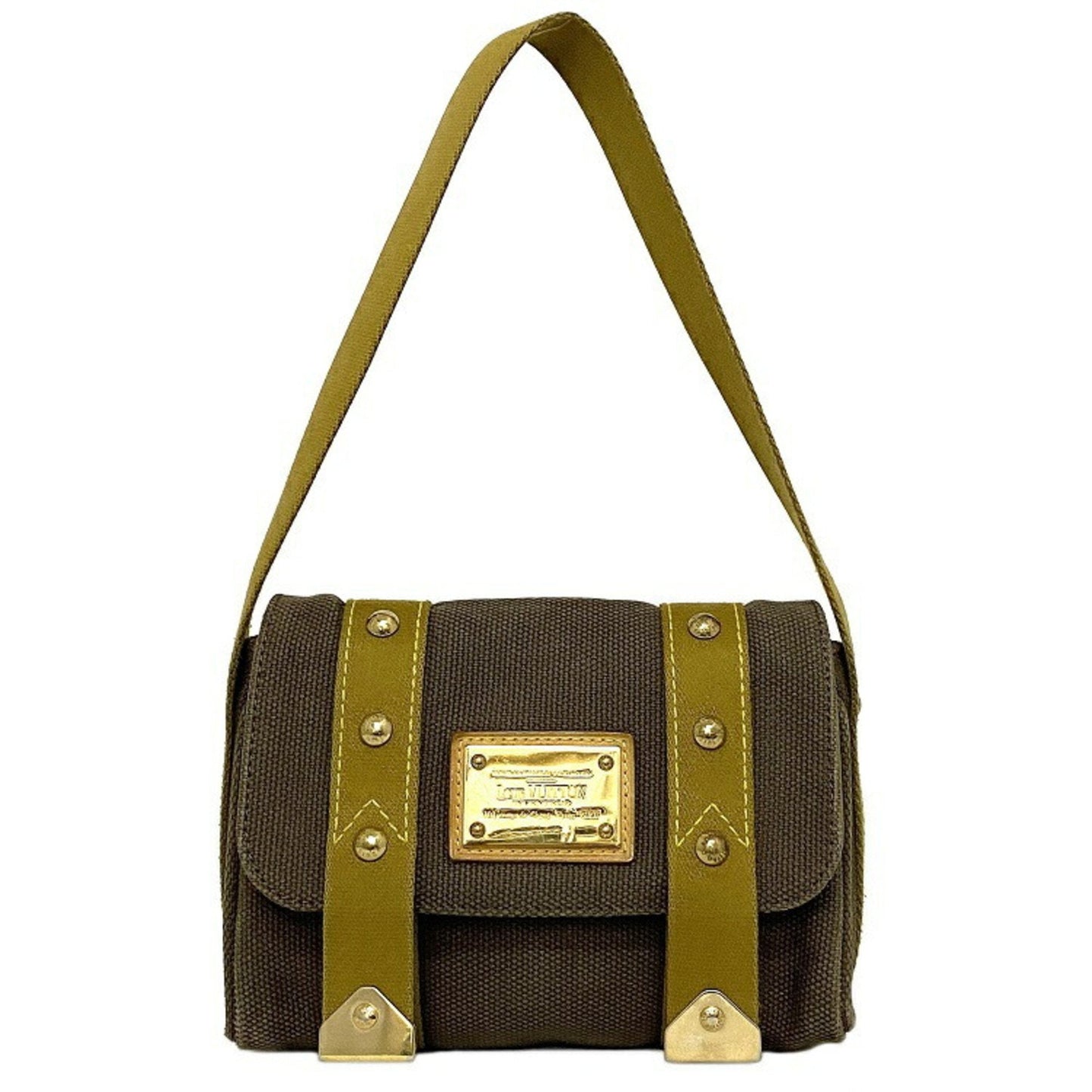 Louis Vuitton Khaki Canvas Antigua shoulder bag