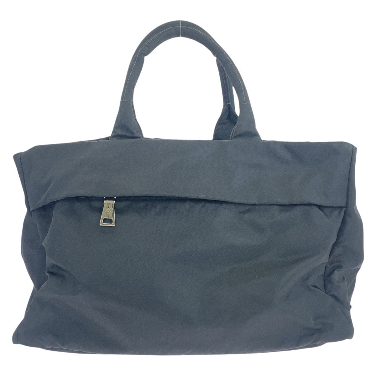 PRADA Tote Bag Nylon black Test Triangle With logo
