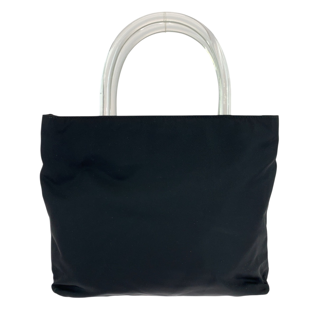 PRADA Tote Bag Nylon black Tote Bag handbag Test Triangle With logo Women