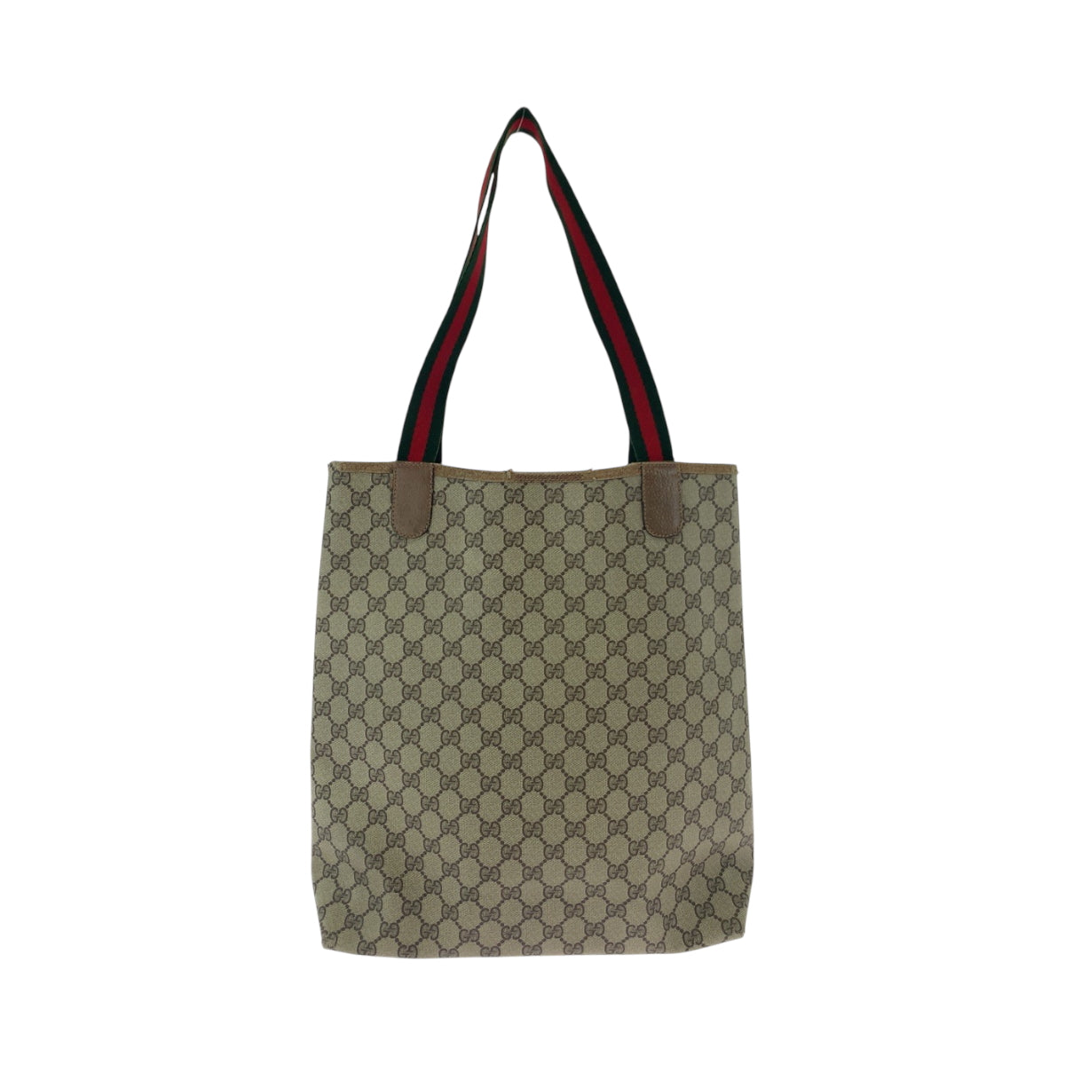 GUCCI Tote Bag 39 02 003 GG Supreme Canvas Beige brown green red Tote Bag Shoulder Bag Old Gucci Shelly Line Women