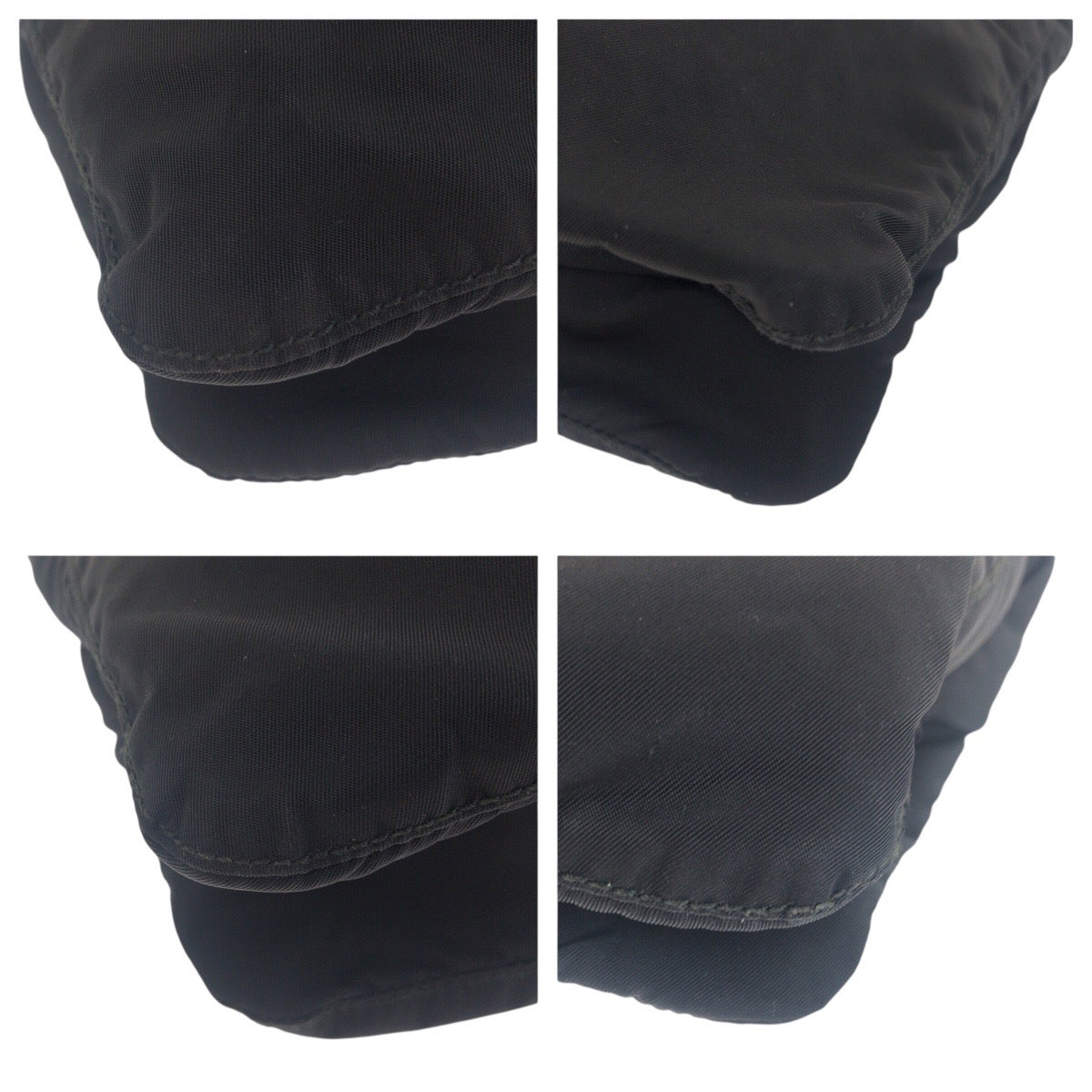 PRADA Shoulder Bag Nylon black Test Triangle With logo mens