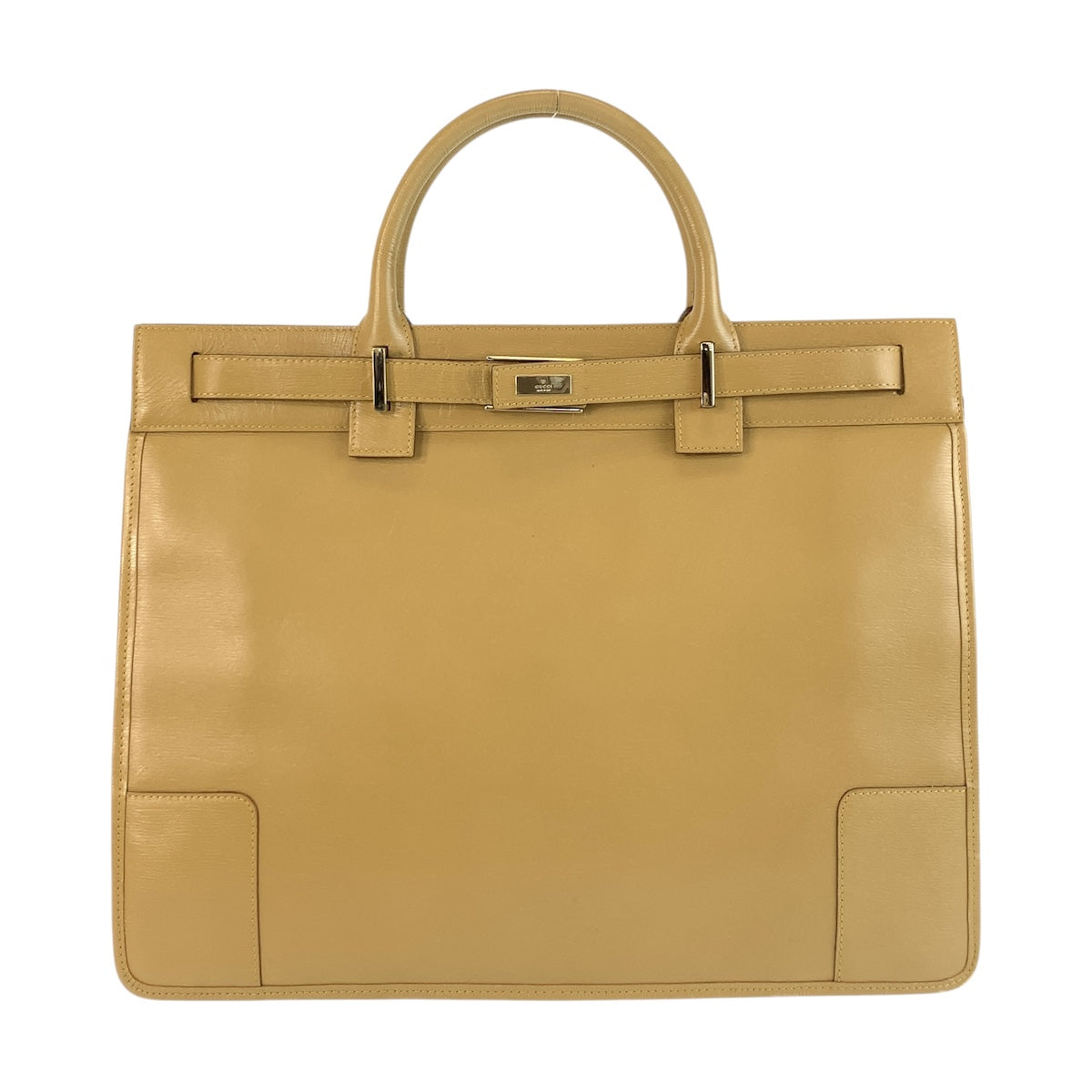 GUCCI Business bag 002 1090 leather Beige Gold Metal Business bag Tote Bag Women