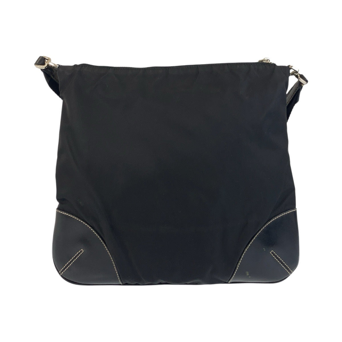 Prada Tessuto Nylon Leather Shoulder Bag