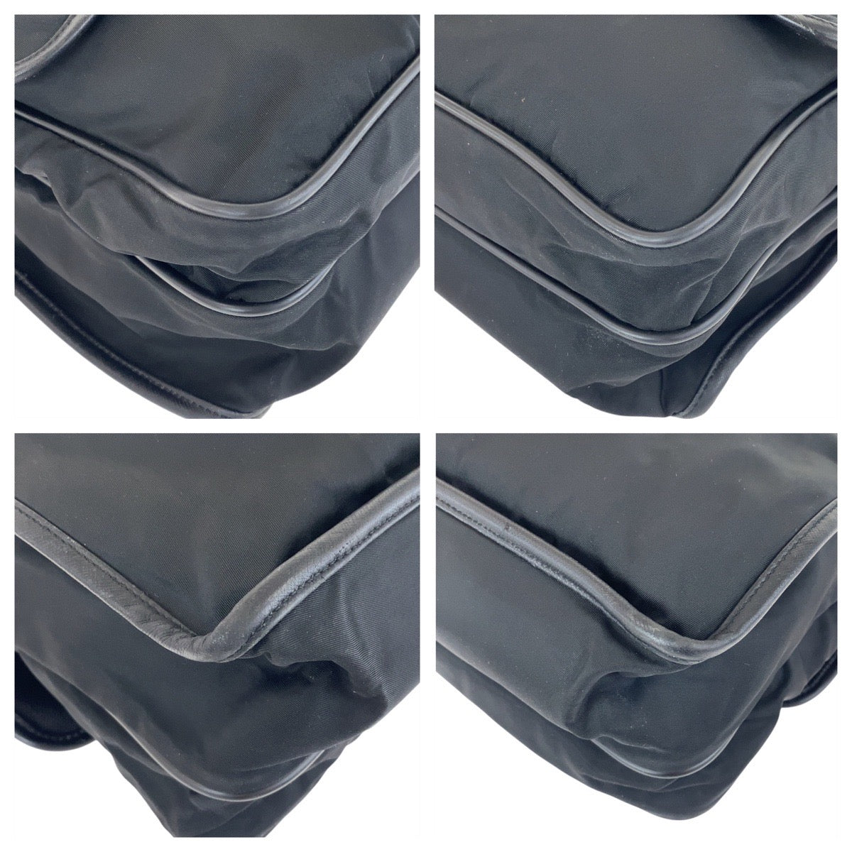 Prada Tessuto Nylon/Leather Shoulder Bag