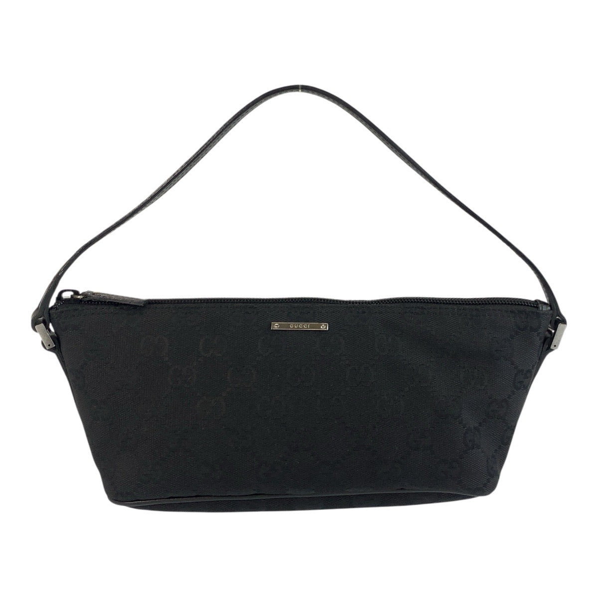 GUCCI Handbag 07198 GG canvas Black SilverMetal