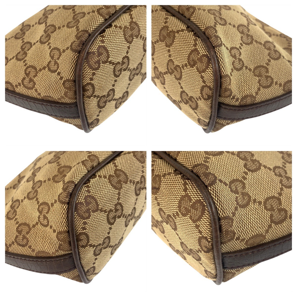 GUCCI Handbag 141809 GG canvas Beige SilverMetal Sherry line