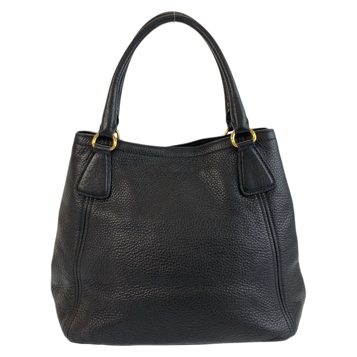 PRADA Tote Bag leather Black GoldMetal Vitterodino