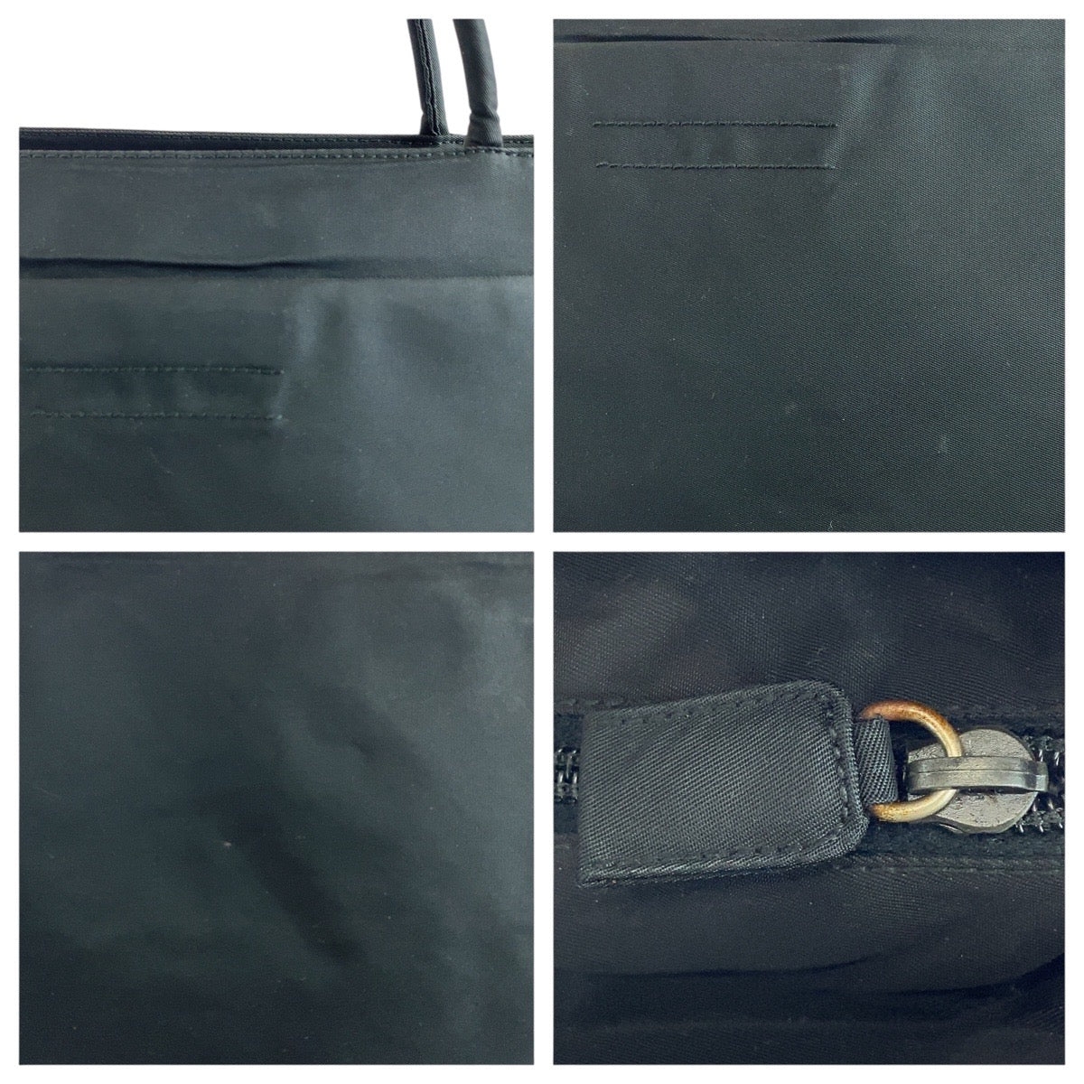 PRADA Shoulder Bag Nylon Black SilverMetal Test Triangle With logo Women