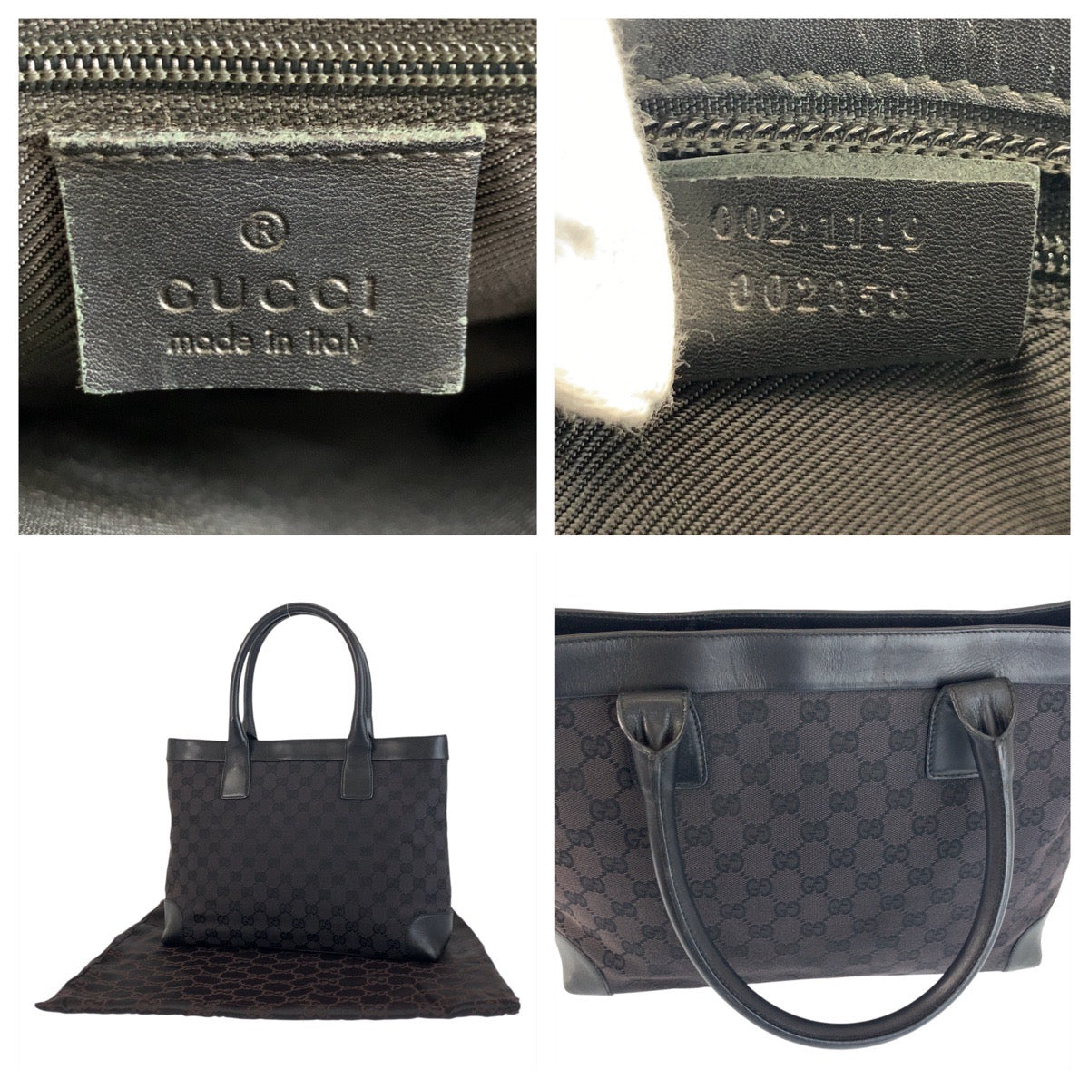 Gucci GG Canvas Leather 2way Bag