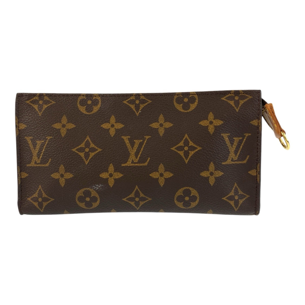 LOUIS VUITTON Pouch PVC Brown Gold Metal Pouch pouch Monogram Pochette Compact Tool Women