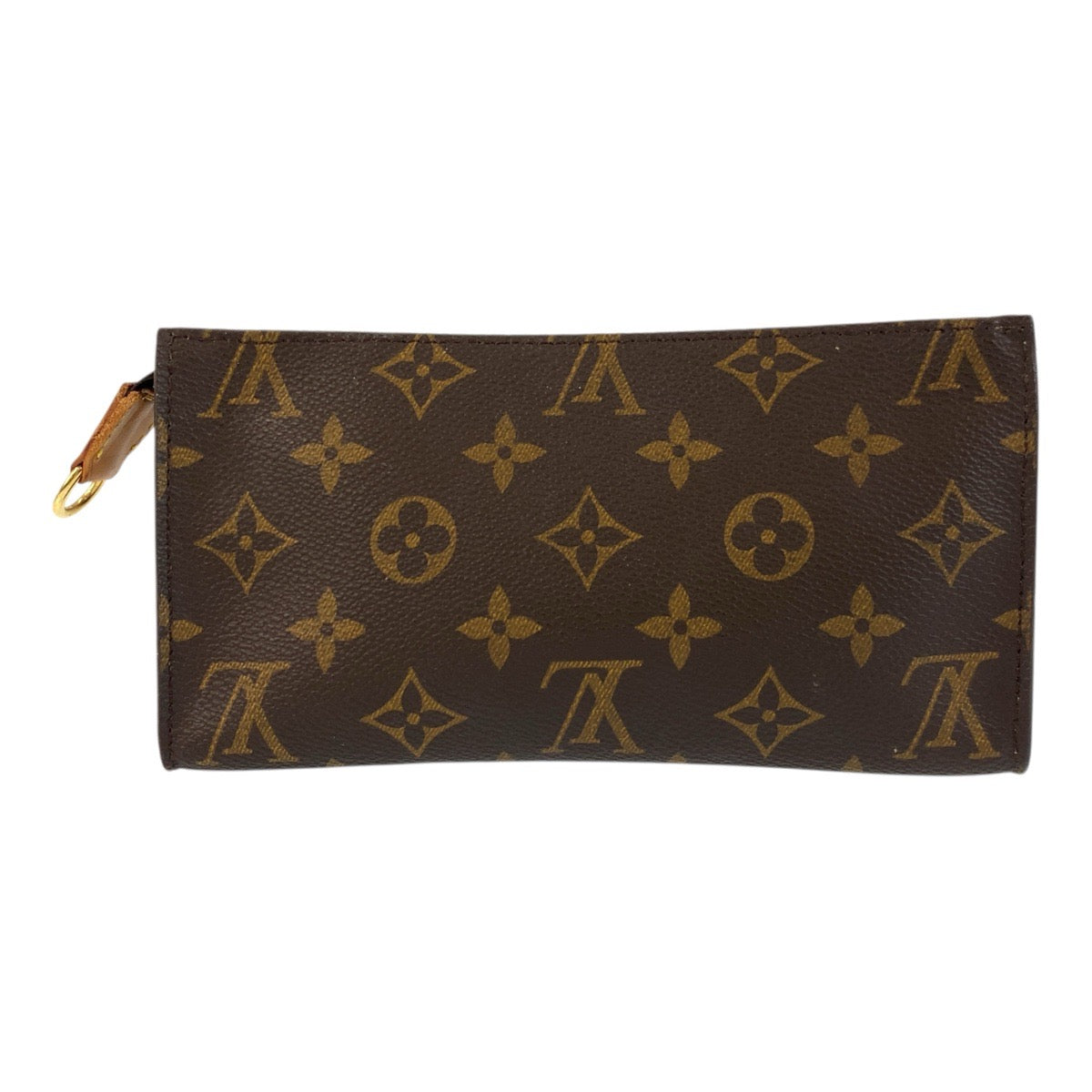 LOUIS VUITTON Pouch PVC Brown Gold Metal Pouch pouch Monogram Pochette Compact Tool Women