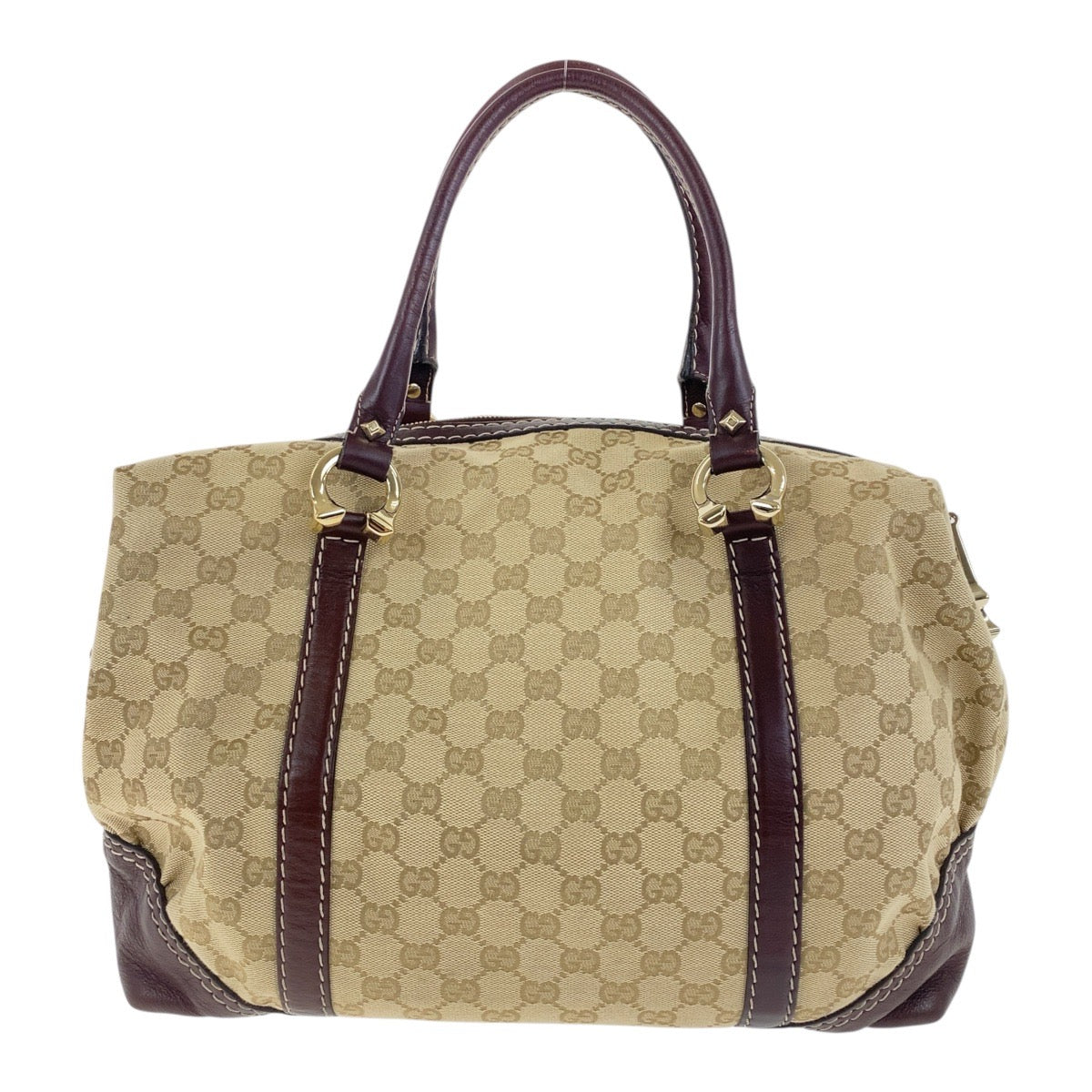Gucci GG Canvas Leather Handbag