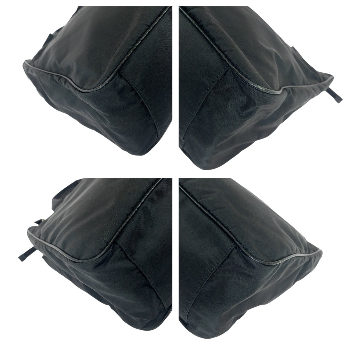 Prada Tessuto Saffiano Nylon Leather 2way Briefcase