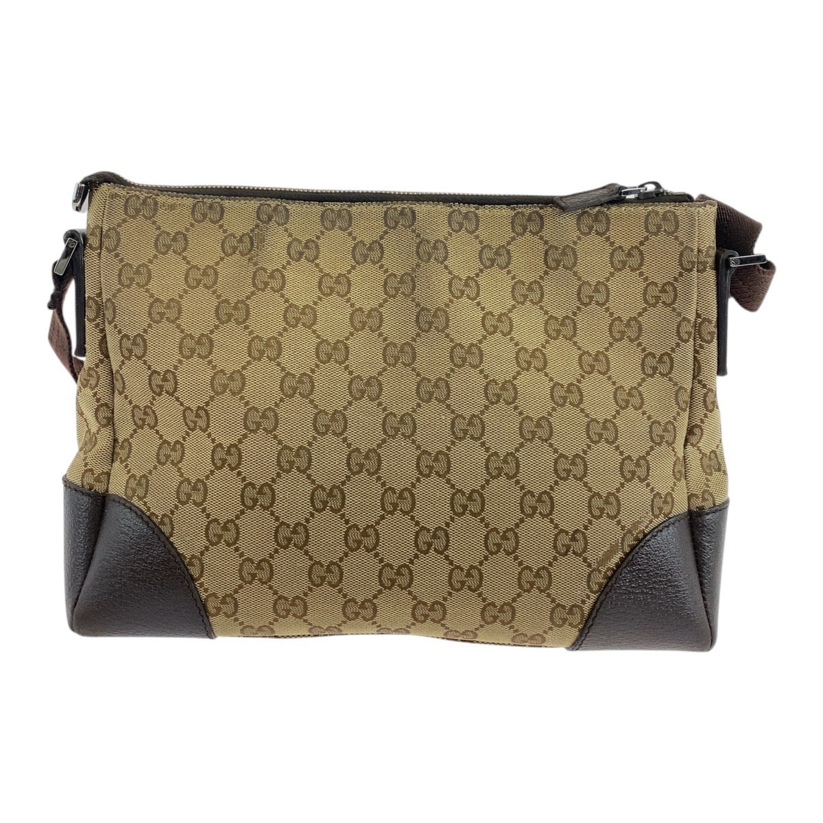 Gucci GG Canvas Leather Shoulder Bag