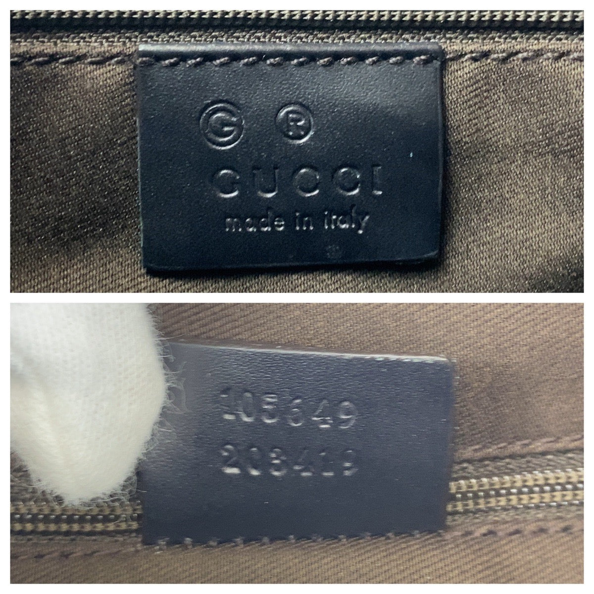 GUCCI Shoulder Bag 105649 GG canvas Brown